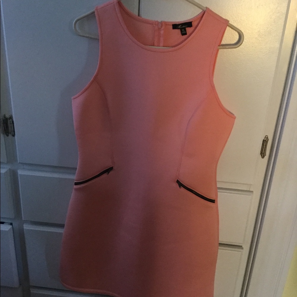 Spongy Feel Peach Dress